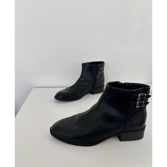 Kelly & Katie Shoes - Kelly & Katie Boots 11 Ankle Double Buckle Side Zip Urban Casual Street Style